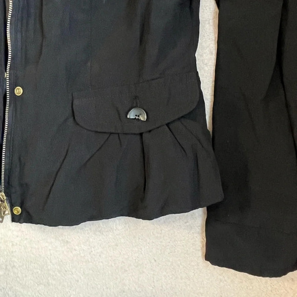 MaxMara Utility Jacket Anorak Black Women’s size XS-Autumn-Fall-Winter-Rain - Picture 6 of 6